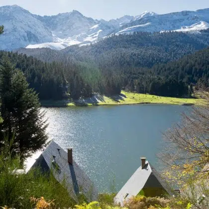 a lake of Payolle in the french Pyrenees